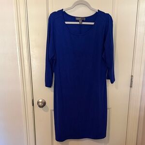 Donna Ricco Cobalt Blue Long Sleeve Dress